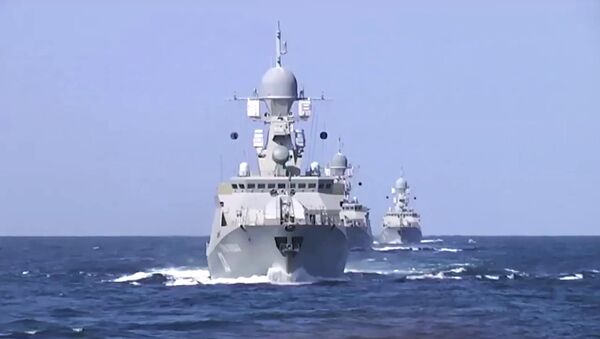 Buques de Flotilla de Caspio que lanzaron misiles de crucero contra EI - Sputnik Mundo