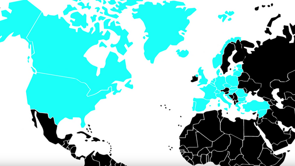 Mapa de la OTAN que por error incluye Siria y Suiza - Sputnik Mundo