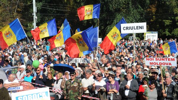Акции протеста в Кишинёве - Sputnik Mundo