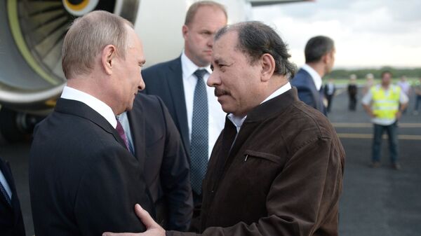 Presidente de Rusia, Vladímir Putin, y presidente de Nicaragua, Daniel Ortega (archivo) - Sputnik Mundo