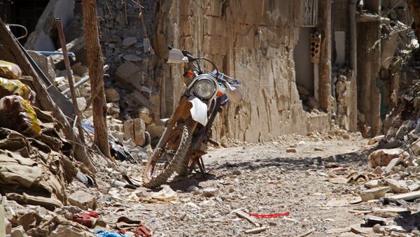 Una de las calles de la ciudad siria de Zabadani - Sputnik Mundo