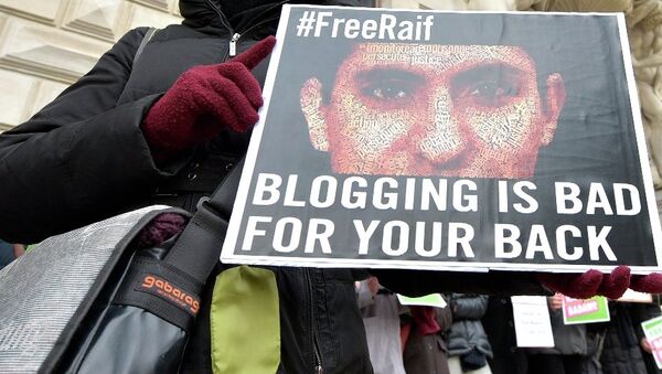 Manifestación a favor del bloguero saudí Raif Badawi - Sputnik Mundo