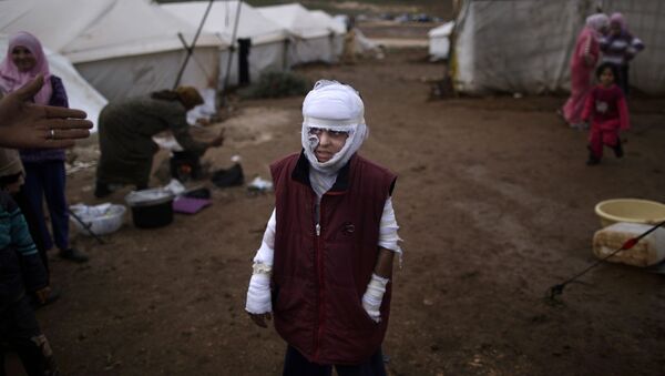 Campo para desplazados en Atmeh, Siria (Archivo) - Sputnik Mundo