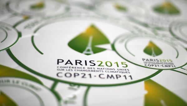 Logo de la cumbre de la ONU sobre el Clima 2015 en París, Francia - Sputnik Mundo