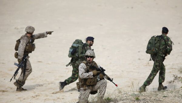 NATO soldiers attend a NATO military exercise at Raposa beach, near Setubal - Sputnik Mundo