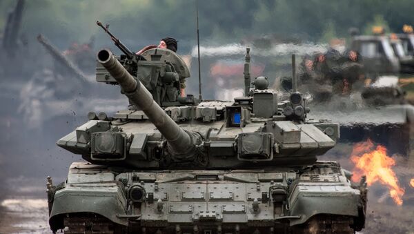 Tanques ruso T-90S (imagen referencial) - Sputnik Mundo
