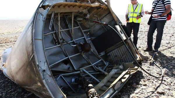 Investigadores examinan los restos del avión ruso Airbus-321 siniestrado en Egipto - Sputnik Mundo