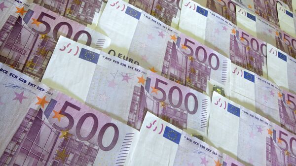 Billetes de euros - Sputnik Mundo