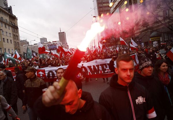 Marcha de nacionalistas en la capital de Polonia - Sputnik Mundo
