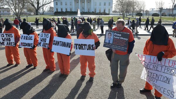 Manifestación en contra de la cárcel Guantanamo en Washington D.C. - Sputnik Mundo