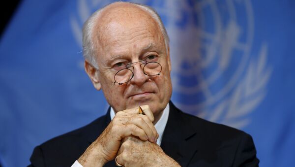El enviado especial de la ONU para Siria, Staffan de Mistura - Sputnik Mundo