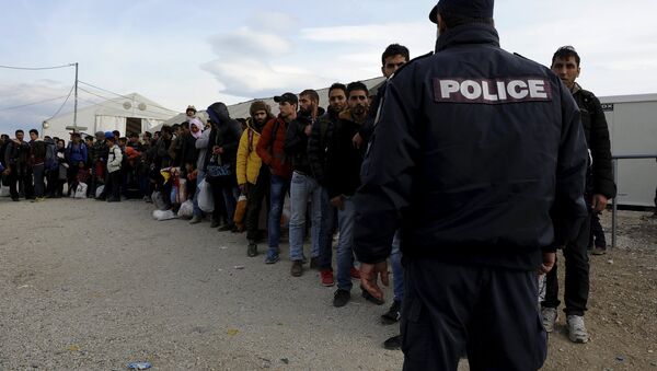 Migrantes en Grecia - Sputnik Mundo