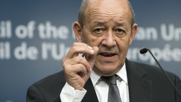 Jean-Yves Le Drian, ministro de Defensa de Francia - Sputnik Mundo
