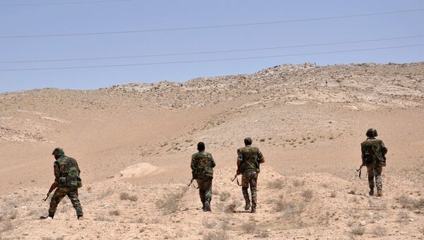 Soldados del Ejército sirio en la localidad de Palmira (Archivo) - Sputnik Mundo