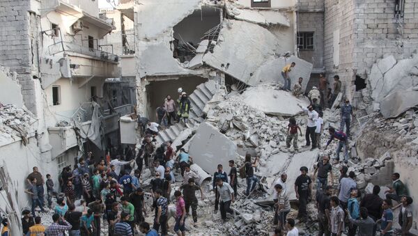 Edificios destruidos por los bombardeos en Siria - Sputnik Mundo