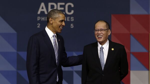 Presidente de EEUU, Barack Obama, presidente de Filipinas, Benigno Aquino - Sputnik Mundo