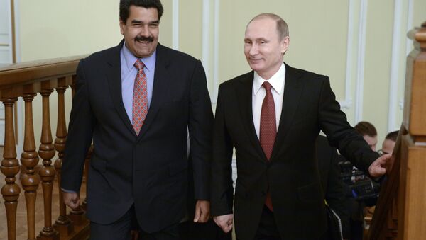 Vladímir Putin, presidente de Rusia, y Nicolás Maduro, presidente de Venezuela - Sputnik Mundo