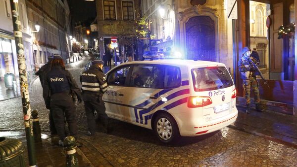 Operación policial en el centro de Bruselas - Sputnik Mundo