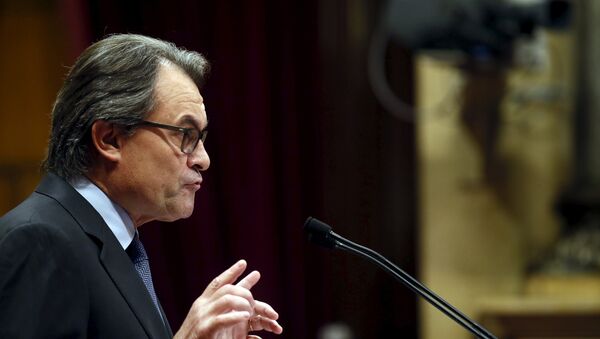 Artur Mas, el presidente en funciones del Gobierno de Cataluña - Sputnik Mundo