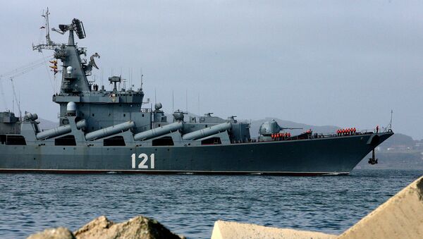 El crucero portamisiles Moskva (archivo) - Sputnik Mundo