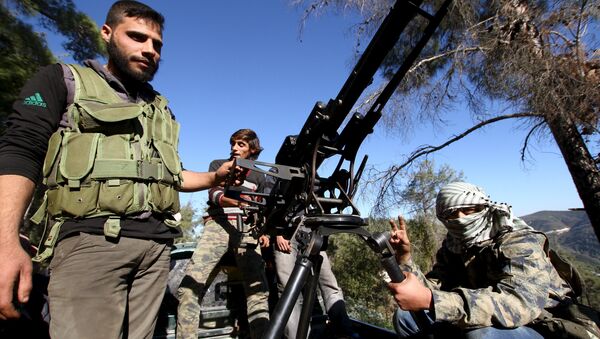 Milicias turcomanas apoyadas por Turquía en Siria - Sputnik Mundo