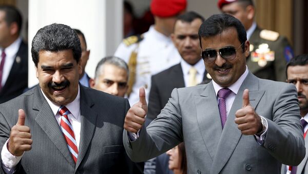 Presidente de Venezuela Nicolás Maduro y emir de Catar, jeque Tamim Bin Hamad Al Thani - Sputnik Mundo
