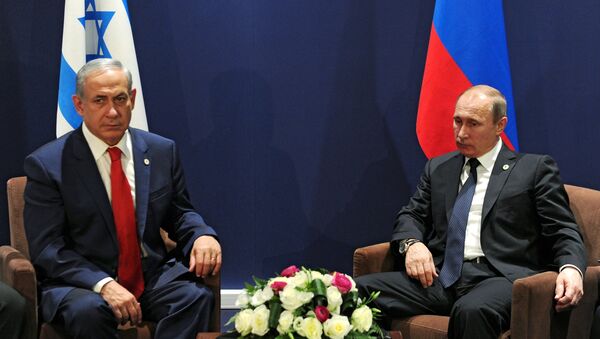 Primer ministro de Israel, Benjamín Netanyahu, y presidente de Rusia, Vladímir Putin (archivo) - Sputnik Mundo