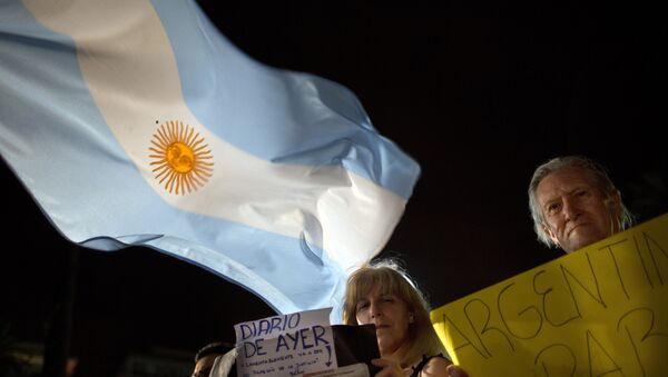 Protestas por la muerte de Alberto Nisman en Buenos Aires, Argentina - Sputnik Mundo