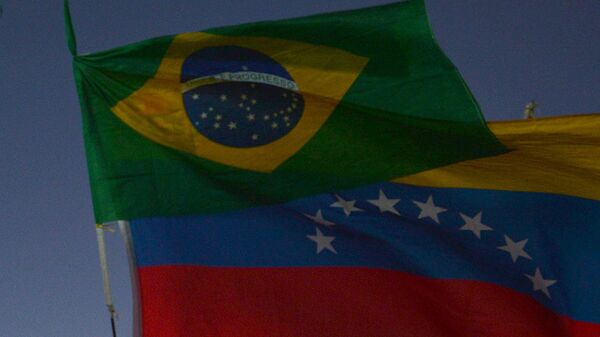Banderas de Argentina y Brasil - Sputnik Mundo