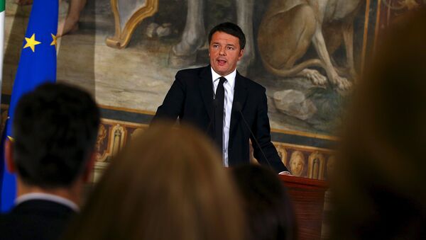 Matteo Renzi, primer ministro de Italia (archivo) - Sputnik Mundo