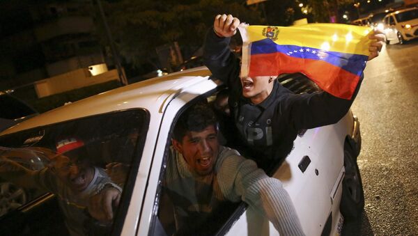 Partidarios de la coalición opositora MUD en Caracas - Sputnik Mundo