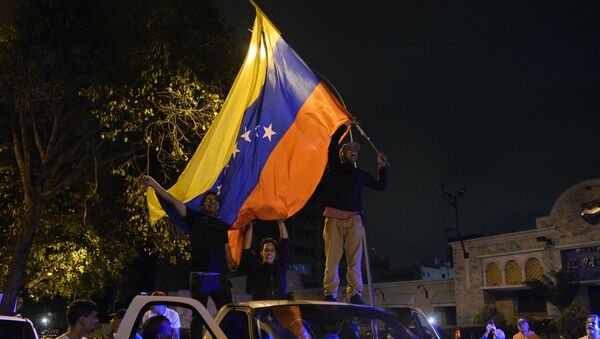 Partidarios de la oposición venezolana en Caracas (archivo) - Sputnik Mundo
