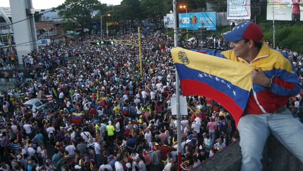 Simpatizantes de la oposición venezolana (archivo) - Sputnik Mundo