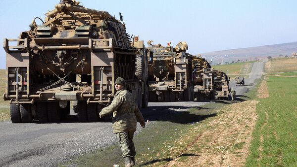 Militares turcos cerca de la frontera con Siria - Sputnik Mundo