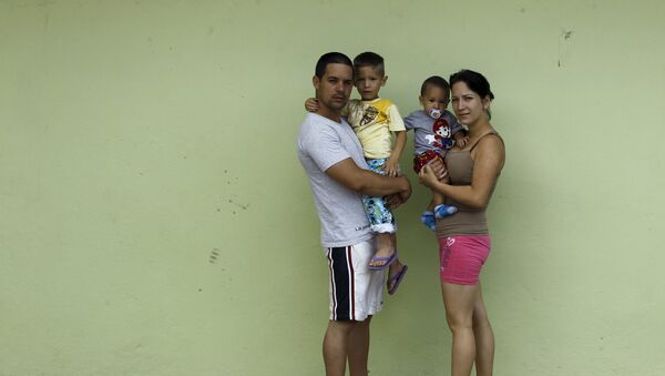 Cuban migrants in Costa Rica - Sputnik Mundo
