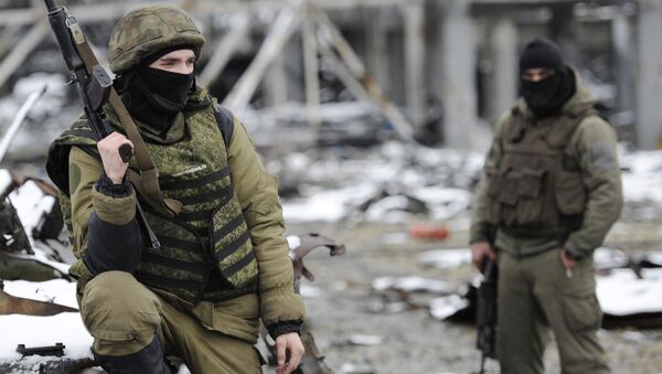 Milicias del este de Ucrania en Donetsk - Sputnik Mundo