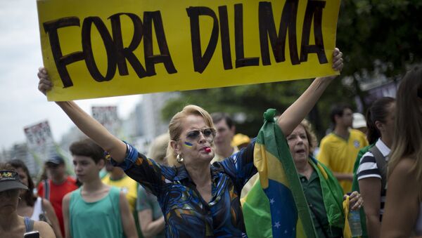 Manifestación de protesta en Río de Janeiro - Sputnik Mundo