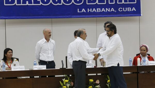 Negociaciones de paz entre las FARC y Colombia en La Habana, Cuba (Archivo) - Sputnik Mundo