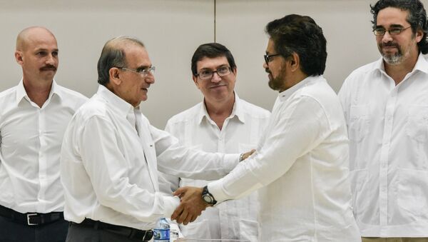 Negociaciones de paz entre las FARC y Colombia en La Habana, Cuba (archivo) - Sputnik Mundo