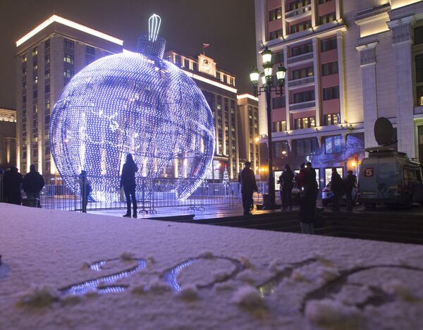 Moscú en la víspera de Nochevieja - Sputnik Mundo