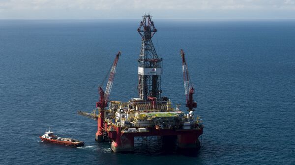 Extracción de petróleo en aguas profundas del Golfo de México (archivo) - Sputnik Mundo