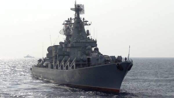 Crucero lanzamisiles Moskvá - Sputnik Mundo