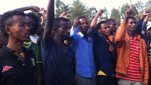 Manifestación de protesta en Etiopía (archivo) - Sputnik Mundo