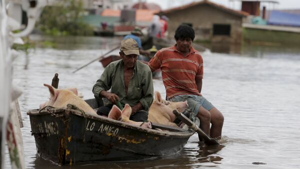 Inundaciones en Asunción, Paraguay (archivo) - Sputnik Mundo
