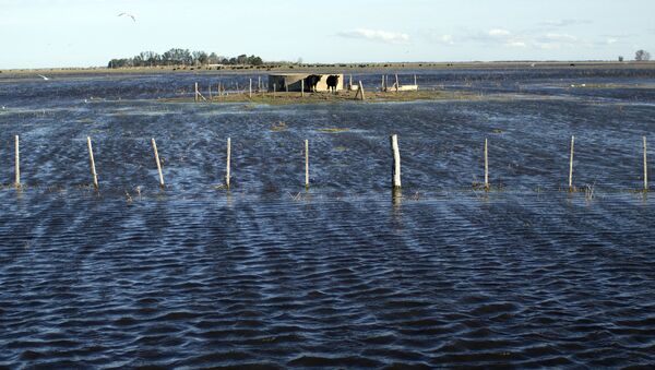 Inundaciones como consecuencias de las lluvias en Argentina (Archivo) - Sputnik Mundo