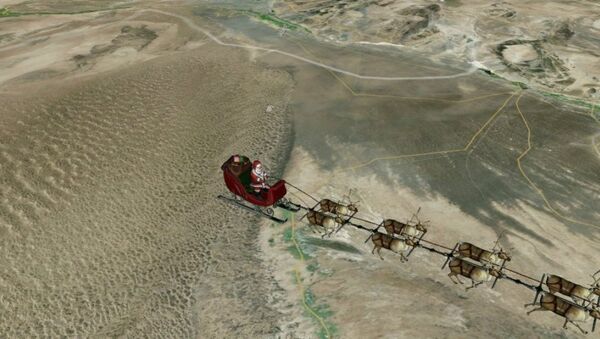 Imagen de Santa Claus distribuido por NORAD - Sputnik Mundo