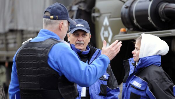 Observadores de la OSCE en la región de Donetsk - Sputnik Mundo