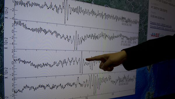 Datos recibidos por un Centro de Sismología de Taiwán después de la prueba nuclear norcoreana - Sputnik Mundo