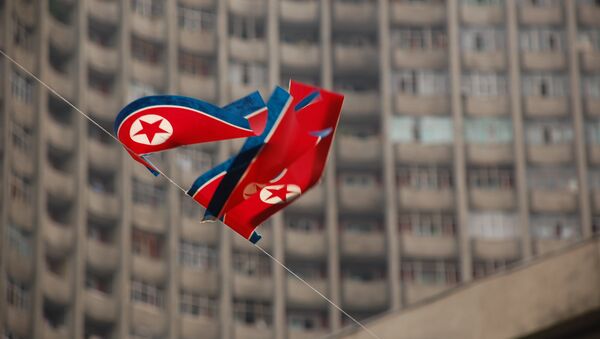 Las banderas de Corea del Norte - Sputnik Mundo