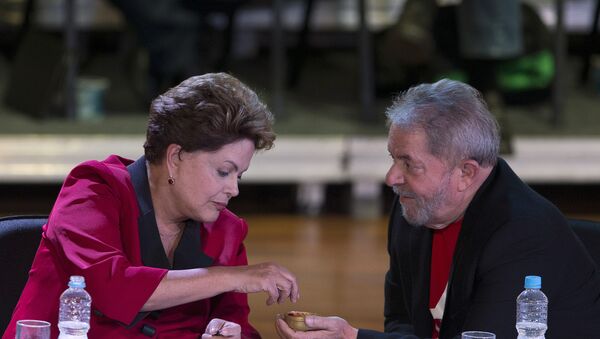 Expresidentes de Brasil Dilma Rousseff y Luís Inácio Lula da Silva (archivo) - Sputnik Mundo